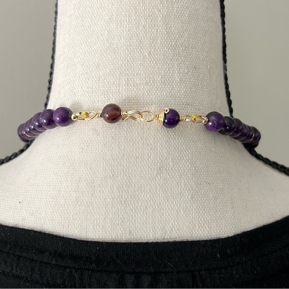 Agate Stone Showstopper Statement Necklace - Picture 4 of 10